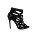 Aldo Sandals: Black Shoes - Women's Size 7 1/2