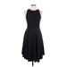 PrAna Casual Dress - A-Line: Black Solid Dresses - Women's Size Medium