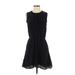 Madewell Casual Dress - Fit & Flare: Black Solid Dresses - Women's Size Small