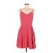 Gap Casual Dress - DropWaist: Red Grid Dresses - Women's Size Medium