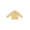 Baby B'gosh Fleece Jacket: Yellow Solid Jackets & Outerwear - Size 12 Month