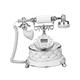 Ronyme Retro Landline Telephone Classic Corded Desk Phone Decorative Vintage Corded Dial Phone Tabletop Ornament for Cafe Bar Office