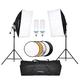 Photo Studio Kit HUIOP Photography Studio Softbox Tent Kit Photo Video Equipment 2 * 135W Bulb 2 * Stand 2 * Softbox 1 * 60cm 5in1 Photography Reflector 1 * Carrying Bag for Wedding