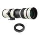 telephoto zoom lens HUIOP Camera MF Super Telephoto Zoom Lens F/8.3-16 420-800mm T2 Mount with AF-mount Adapter Ring Universal 1/4 Thread Replacement for Alpha-mount A55 A33 A550 A500 A100 A200 A700 A