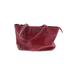 Onna Ehrlich Leather Satchel: Burgundy Solid Bags