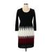 Studio One Casual Dress - Sweater Dress: Black Ombre Dresses - Women's Size X-Large