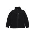 SNOZU Fleece Jacket: Black Solid Jackets & Outerwear - Kids Girl's Size 8