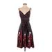 Ted Baker London Casual Dress: Black Damask Dresses - Women's Size 6