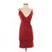 Faith in Love Cocktail Dress - Slip dress: Burgundy Dresses - Women's Size 4