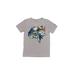 Air Jordan Short Sleeve T-Shirt: Gray Print Tops - Kids Boy's Size 10