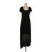 BCBGMAXAZRIA Casual Dress - High/Low: Black Dresses - Women's Size Medium