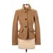 J.Crew Factory Store Wool Coat: Brown Tweed Jackets & Outerwear - Women's Size 2