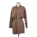 Abercrombie & Fitch Casual Dress - Shirtdress: Brown Dresses - New - Women's Size Medium