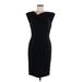 Banana Republic Casual Dress - Sheath: Black Solid Dresses - Women's Size 8