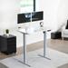 VIVO Electric x Stand Up Up Desk | Table Top Wood/Metal in Brown/Gray | 29.3 H x 43 W x 23.6 D in | Wayfair DESK-KIT-1G4W