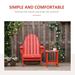 Folding Campfire Chairs Adirondack Chair Portable Fire Pit Chair