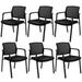 Gymax 6-Pack Office Conference Chair Set Mesh Guest Reception Stack