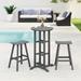 Polytrends Laguna All Weather Poly Outdoor Patio Bistro Bar Set (3-Piece Set)