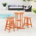 Polytrends Laguna All Weather Poly Outdoor Patio Bistro Set (4-Piece Set)