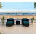 Wade Logan® Suffern 5 Piece Sunbrella Seating Group Set w/ Cushions in Black | Outdoor Furniture | Wayfair 5C8C189E37F747D9B650FC2BFDBD0F2C