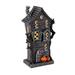 The Holiday Aisle® 10.75" LED Resin Haunted House Tabletop Décor in Black/Gray/Orange | 10.63 H x 3.46 W x 5.94 D in | Wayfair