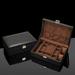 Red Barrel Studio® Jewelry Box + in Black/Brown | 3.93 H x 11.81 W x 7.87 D in | Wayfair 28D45DCC36A94205B7ADCD7CEAA5F175