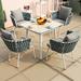 Hokku Designs Nordic leisure patio table & chair combination | Wayfair 7F53C9794D2742B295B84A20BC2D3DEB