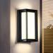 Latitude Run® LED Modern Outdoor Wall Sconce Light, 3-Color Adjustment Outside Light, Black | Wayfair 5D6935F041A846BD81C0B0D78E2ED587