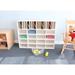 Whitney Brothers® 16 Compartment Cubby w/ Bins Plastic in White | 38.5 H x 50 W x 15 D in | Wayfair WB0664