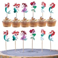 Meerjungfrau Kuchen Dekorationen unter dem Meer Kuchen Topper Mädchen Geburtstags feier Dekoration