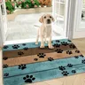 1 pz Dog Paw Prints zerbino zerbino per cani per zampe fangose tappeto per porta d'ingresso