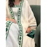 Elegante ricamo abito musulmano Ramadan Gurban Dubai arabo due pezzi Set medio oriente turchia