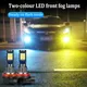 Dual Farbe Zitrone Grün H8 H11 LED Kalk Nebel Lichter Led nebel Lampe 3030 24SMD H1 H3 H7 LED-LAMPEN