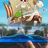 Floating Merry Bottle One Piece rufy Thousand Sunny Barco Fluid Drift Bottle 3D Ship In Bottle Go