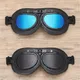 Lunettes de pilote en cuir rétro vintage pour moto coupe-vent cyclisme en plein air Harley