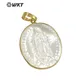 WKT – pendentif classique vierge (mère) forme ovale pendentif de style religieux pour la