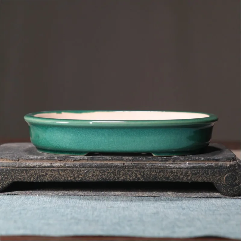2024 Viola Sabbia Vaso di Fiori Rotondo Bonsai Vaso Cinese Retro Desktop Vaso di Fiori Giapponese Antico Vaso di Fiori Succulente 1 PZ LF454