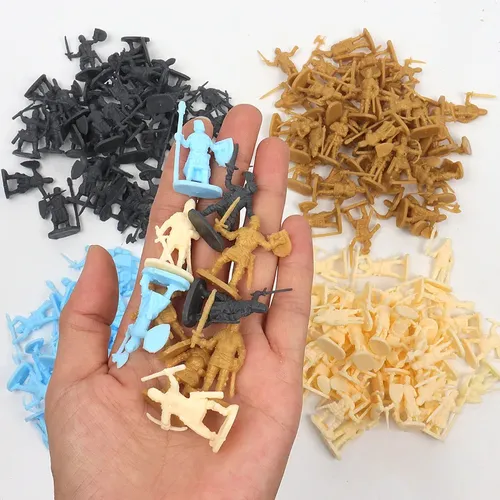 100 Stück Simulation 1:72 kleine Soldaten Plastiks pielzeug Modell Desktop dekorative Ornamente
