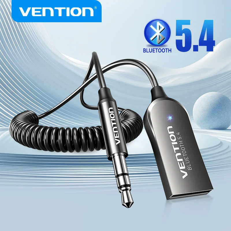 Vention Bluetooth Audio Receiver Auto Adapter USB Wireless Auto USB auf 3,5 mm Klinke Mikrofon Freisprecheinrichtung Bluetooth 5.4 für Autozubehör Image