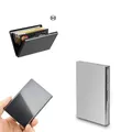 Porte-cartes de visite en alliage d'aluminium pour hommes porte-cartes de visite créatif