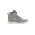 Air Jordan Sneakers: Gray Color Block Shoes - Women's Size 10 - Round Toe