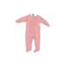 Gerber Long Sleeve Onesie: Pink Stars Bottoms - Size 3-6 Month