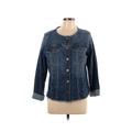 LOGO by Lori Goldstein Denim Jacket: Blue Jackets & Outerwear - Women's Size 10