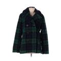 Old Navy Coat: Green Plaid Jackets & Outerwear - Women's Size Medium