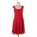DressBarn Casual Dress: Red Hearts Dresses - New - Women's Size 10