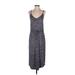 Athleta Casual Dress - Midi: Gray Marled Dresses - Women's Size Small