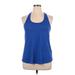 Sexy Basic Active Tank Top: Blue Activewear - Women's Size X-Large