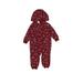 Carter's Long Sleeve Outfit: Burgundy Floral Bottoms - Size 12 Month