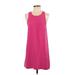 Leith Casual Dress - Shift: Pink Solid Dresses - Women's Size Small