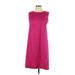 Petrovitch & Robinson Casual Dress - Shift: Burgundy Solid Dresses - New - Women's Size 42